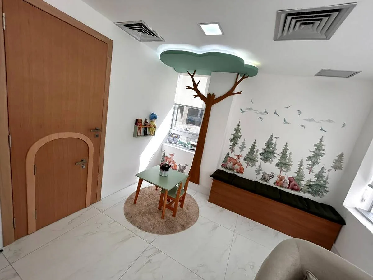 Espaço infantil da ELUS Psicologia preparado para acolher crianças
